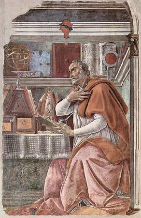 Sandro Botticelli Saint Augustine oil painting picture